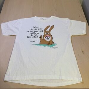 Vintage Shoebox Greetings Hallmark 40 Year Old Sex‎ Life Humor T Shirt XL